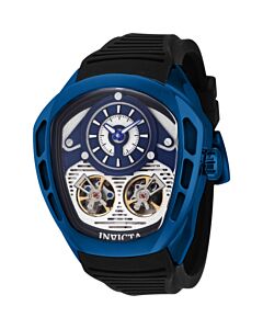 Men's Akula Silicone White and Blue Dial Watch