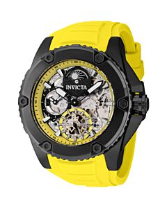 Men's Akula Silicone Yellow and Black Dial Watch