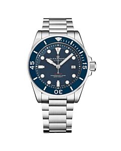 Men's Alexander 2 Stainless Steel Blue Dial Watch