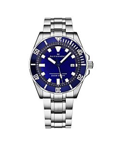 Men's Alexander 2 Stainless Steel Blue Dial Watch