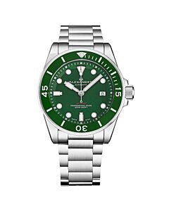Men's Alexander 2 Stainless Steel Green Dial Watch