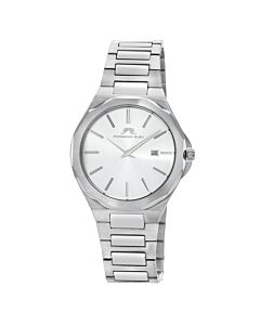 Men's Alexander Stainless Steel White Dial Watch