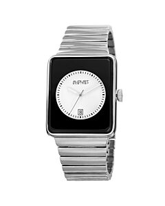 Men's Alloy White (Black Outer) Dial Watch