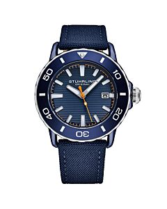 Men's Aquadiver Nylon Blue Dial Watch