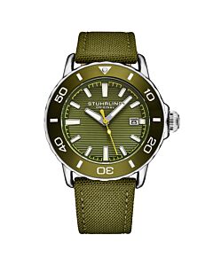 Men's Aquadiver Nylon Green Dial Watch