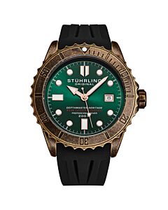 Men's Aquadiver Rubber Green Dial Watch