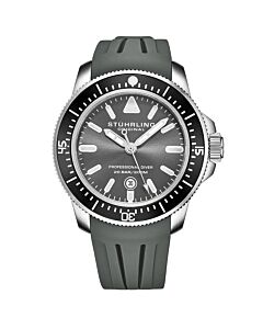 Men's Aquadiver Rubber Grey Dial Watch