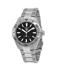 Men's Aquaracer Stainless Steel Black Dial Watch