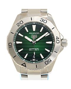 Men's Aquaracer Stainless Steel Green Dial Watch
