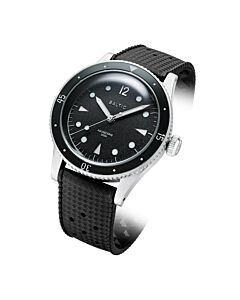 Men's Aquascaphe Rubber Black Dial Watch