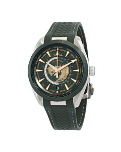 Men's AquaTerra Rubber Green Dial Watch
