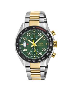Men's Ascari Chronograph Stainless Steel Green Dial Watch