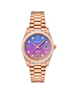 Men's Serenata Stainless Steel Purple Dial Watch