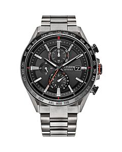 Men's Attesa Chronograph Titanium Black Dial Watch