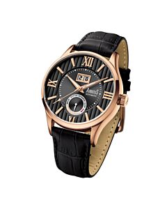 Men's Automatic Genuine Leather Black Dial Watch