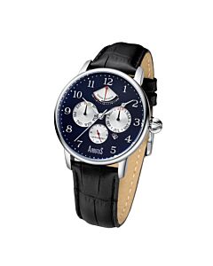 Men's Automatic Genuine Leather Blue Dial Watch