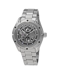 Men's Avant-garde Stainless Steel Silver (Open Heart) Dial Watch