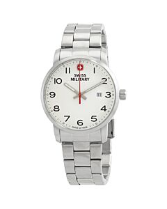 Men's Avenue Stainless Steel White Dial Watch