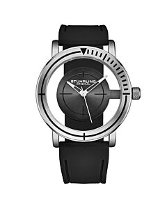 Men's Aviator Silicone Transparent Dial Watch