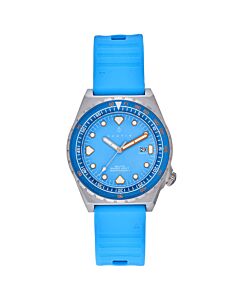 Men's Baltic Rubber Blue Dial Watch