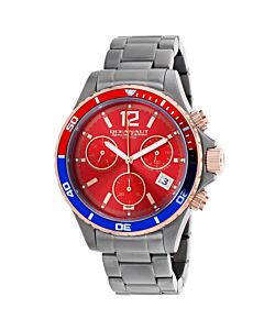 Men's Baltica Special Edition Chronograph Stainless Steel Red Dial Watch