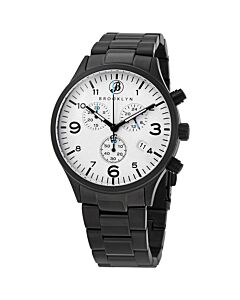 Men's Bedford Brownstone II Chronograph Stainless Steel Grey Dial Watch