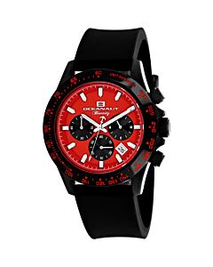 Men's Biarritz Chronograph Rubber Red Dial Watch