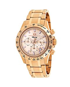 Men's Biarritz Chronograph Stainless Steel Rose Gold-tone Dial Watch