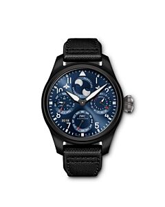 Men's Big Pilot's Calfskin Blue Dial Watch