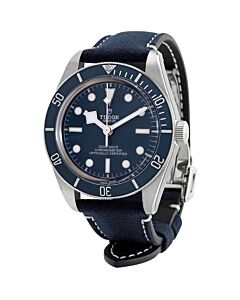 Men's Black Bay Fifty-Eight (Soft) Leather Blue Dial Watch