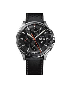 Men's BMW Chronograph Leather Black Dial Watch