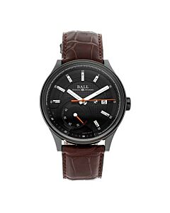 Men's BMW Leather Black Dial Watch