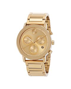 Men's Bold Evolution Chronograph Stainless Steel Gold Dial Watch