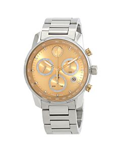 Men's Bold Verso Chronograph Stainless Steel Gold Dial Watch