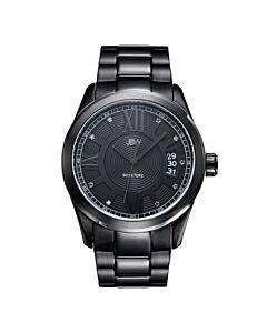 Men's Bond Stainless Steel Black Dial Watch