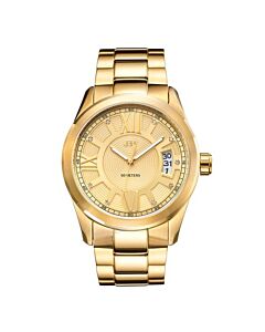 Men's Bond Gold-Plated Stainless Steel Gold Dial