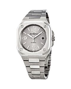 Men's BR 05 Stainless Steel Silver Dial Watch
