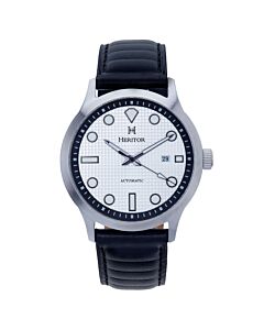 Men's Bradford Genuine Leather Silver-tone Dial Watch