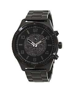 Men's Brox Stainless Steel Black Dial Watch