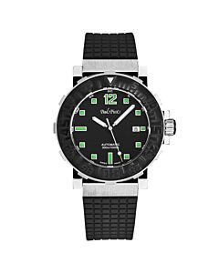 Men's C-Type Rubber Black Dial Watch