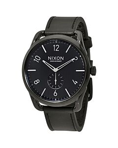 Men's C45 Leather Leather Black Dial