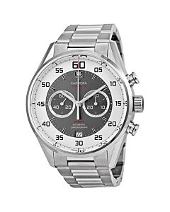 Men's Carrera 36 Flyback Automatic Chronograph 43mm Stainless Steel Grey Dial