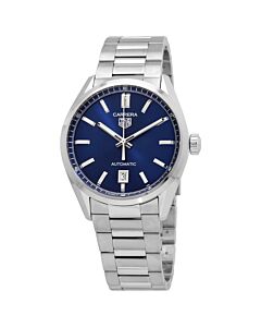 Men's Carrera Stainless Steel Blue Dial Watch