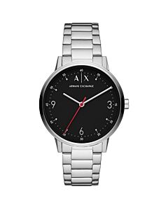 Men's CAYDE Stainless Steel Black Dial Watch
