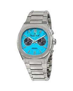 Men's Chairman II Chronograph Stainless Steel Turquoise Stone Dial Watch