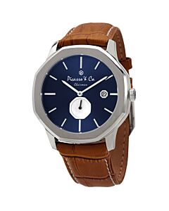 Men's Chairman Leather Blue Dial Watch