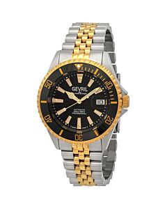Men's Chambers Stainless Steel Black Dial Watch