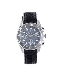Men's Chemnitz Chronograph Leather Blue Dial Watch