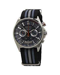 Men's Essentials Chronograph Nylon Blue Dial Watch