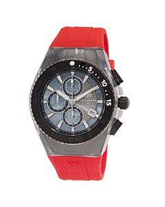 Men's Five Elements Chronograph Silicone Grey Dial Watch